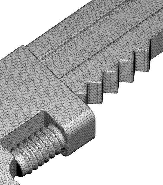 Monkey Wrench Toy 3D print model_4