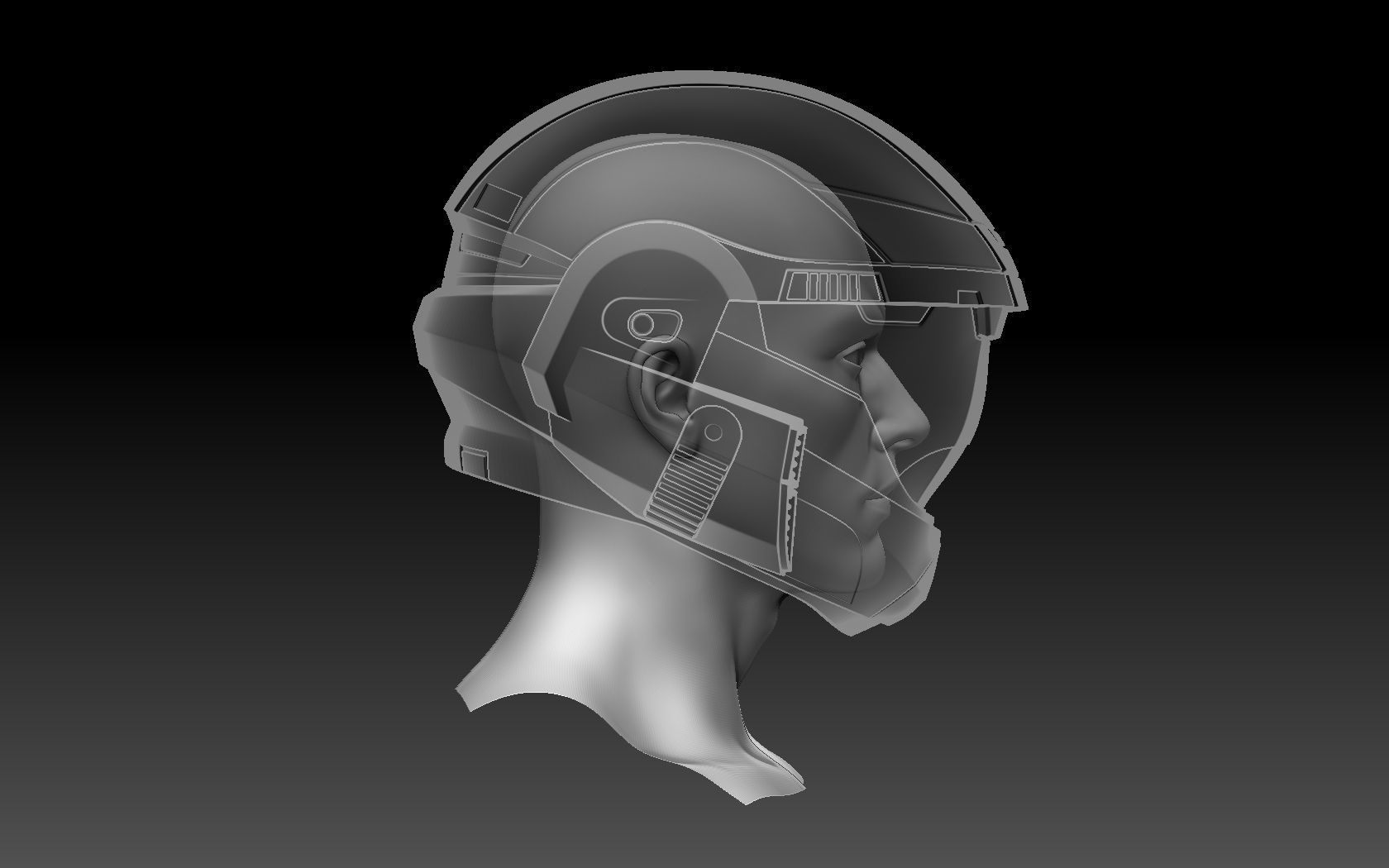 Halo ODST Helmet 3D print model_12