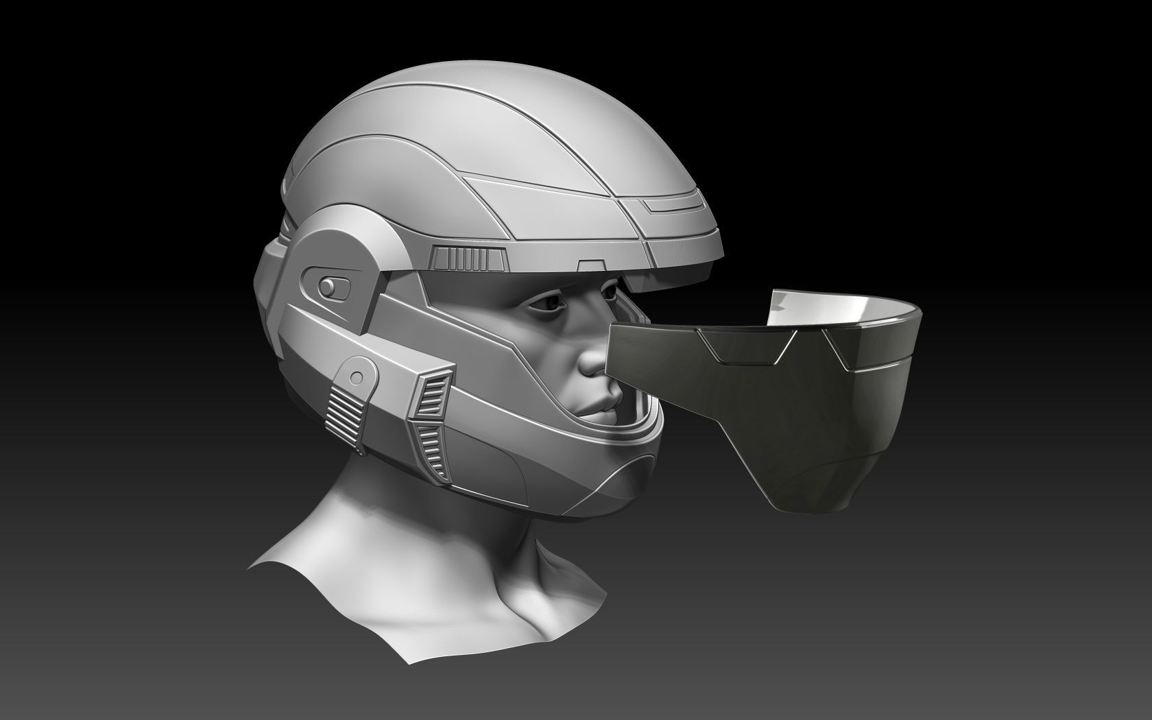 Halo ODST Helmet 3D print model_10