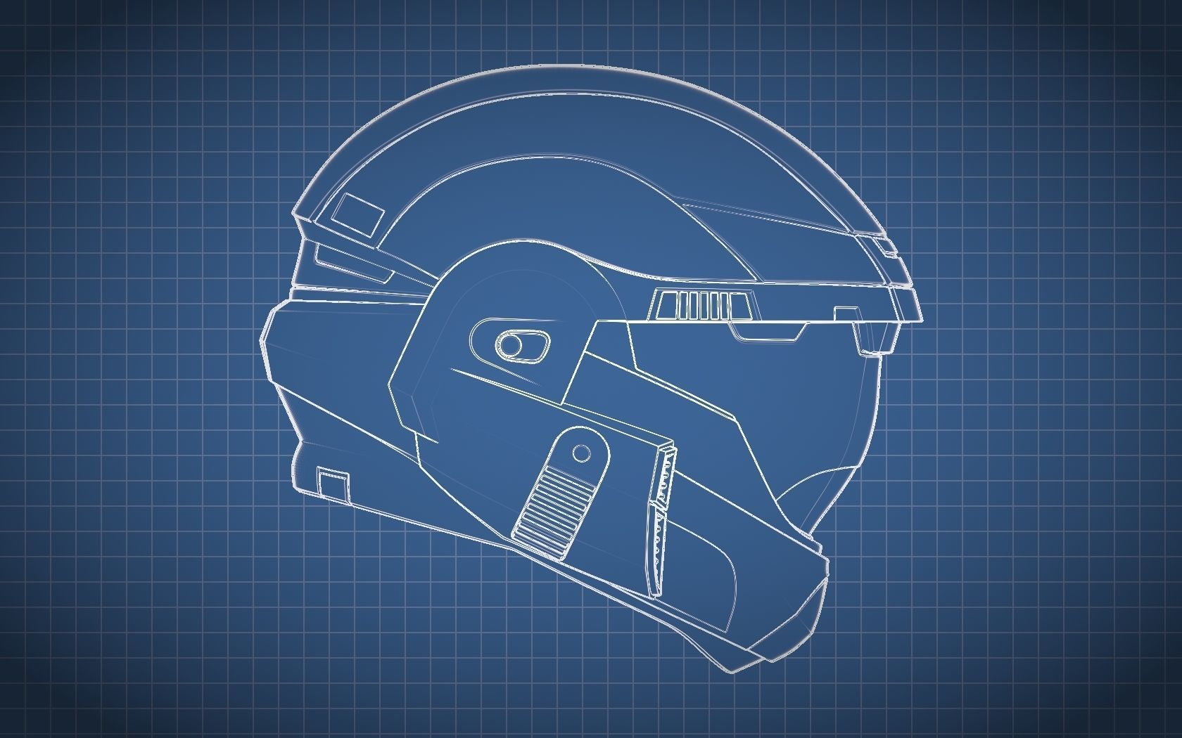 Halo ODST Helmet 3D print model_22