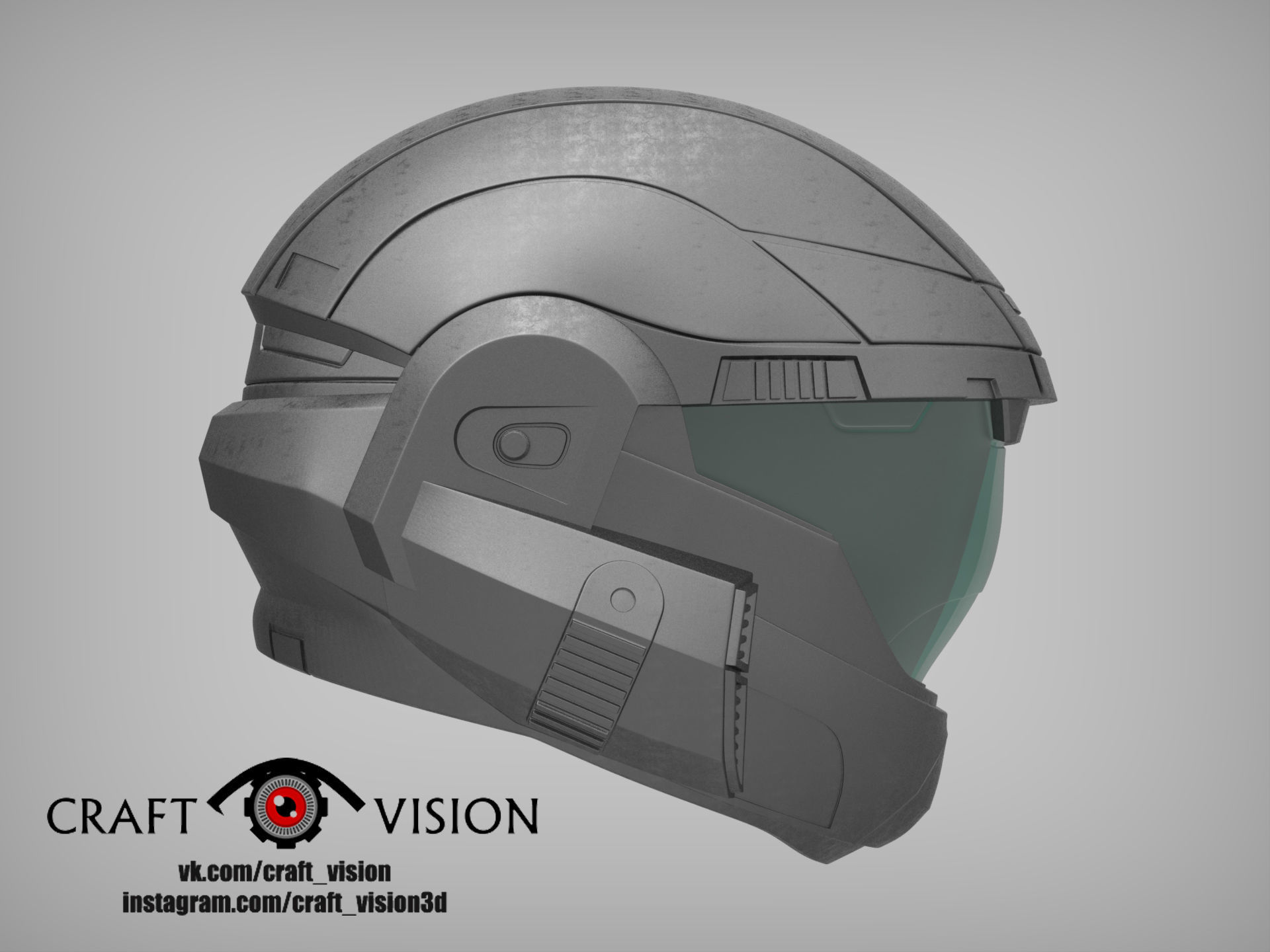 Halo ODST Helmet 3D print model_4