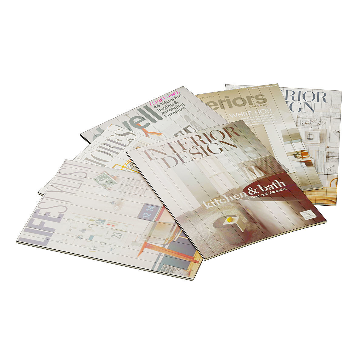 Magazines Stacks BLENDER 3D Model Cycles 3D model_1