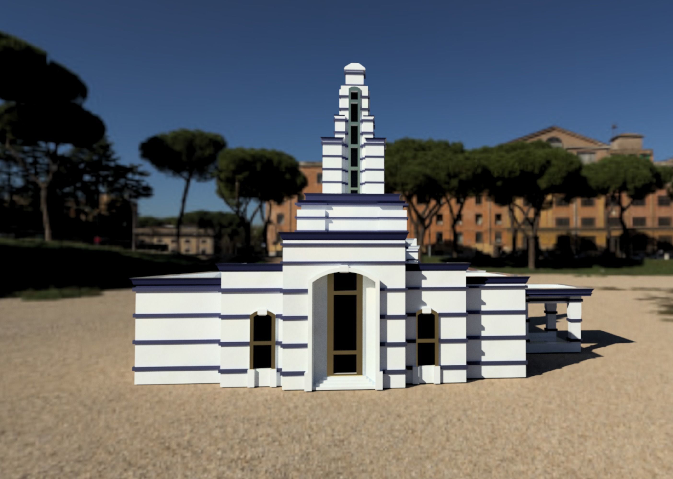 Monterrey Mexico Temple LDS Temple 3D Printing STL File 3D print model_2