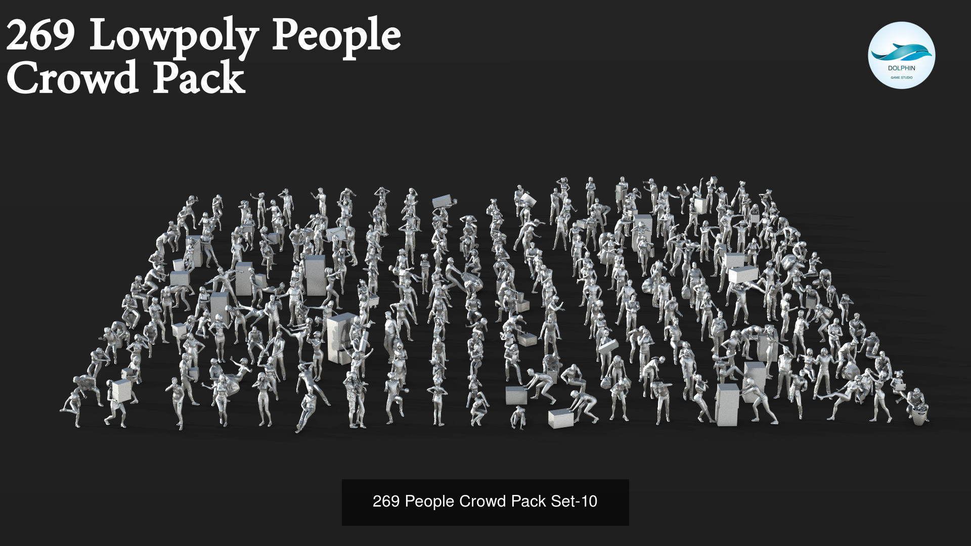 1400 people  crowds 3D Model Collection_5