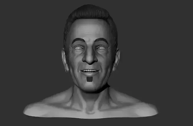 Bruce Springsteen bust 3d model
