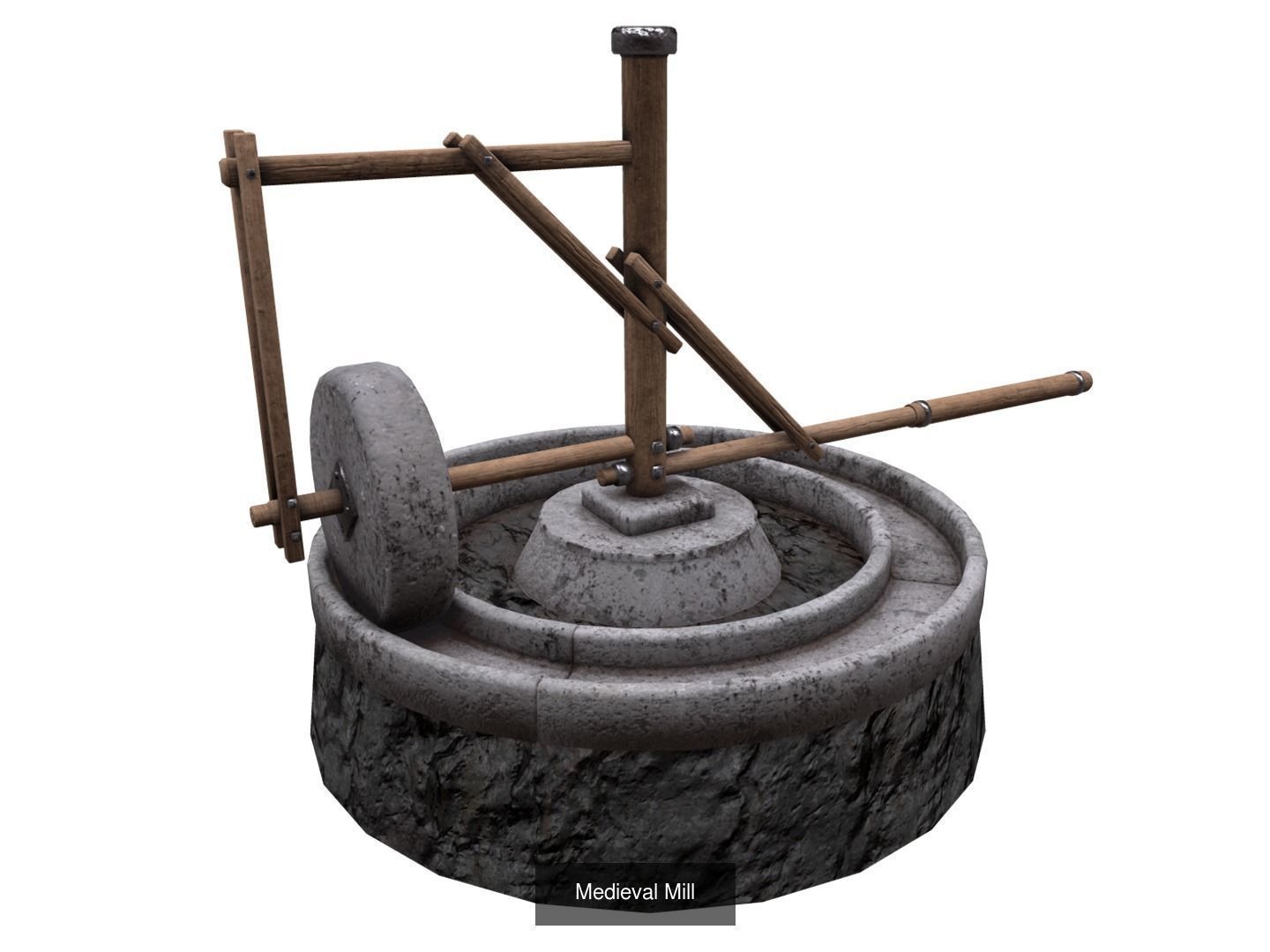 14 Medieval props pack 3D Model Collection_5