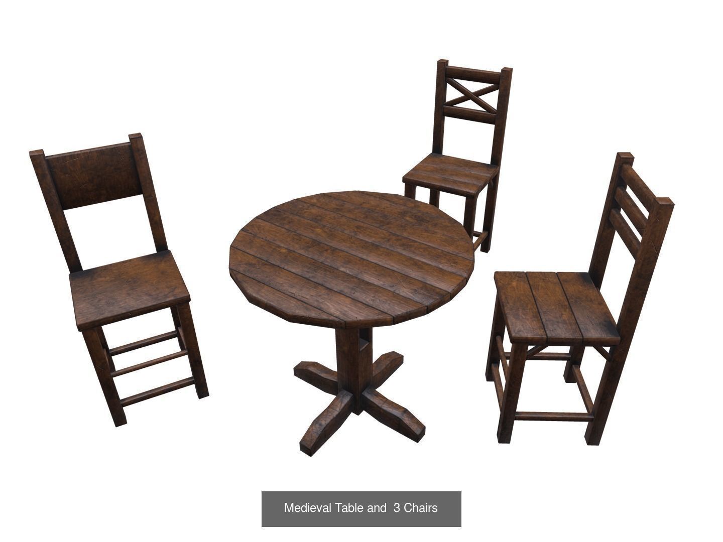 14 Medieval props pack 3D Model Collection_10