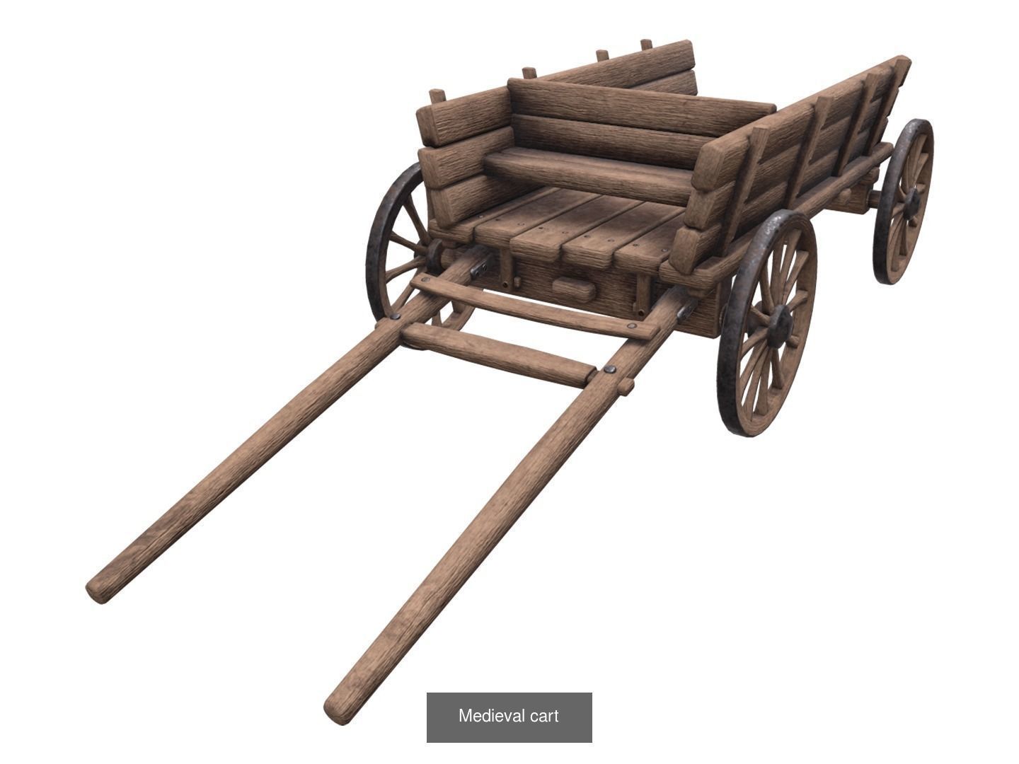 14 Medieval props pack 3D Model Collection_2