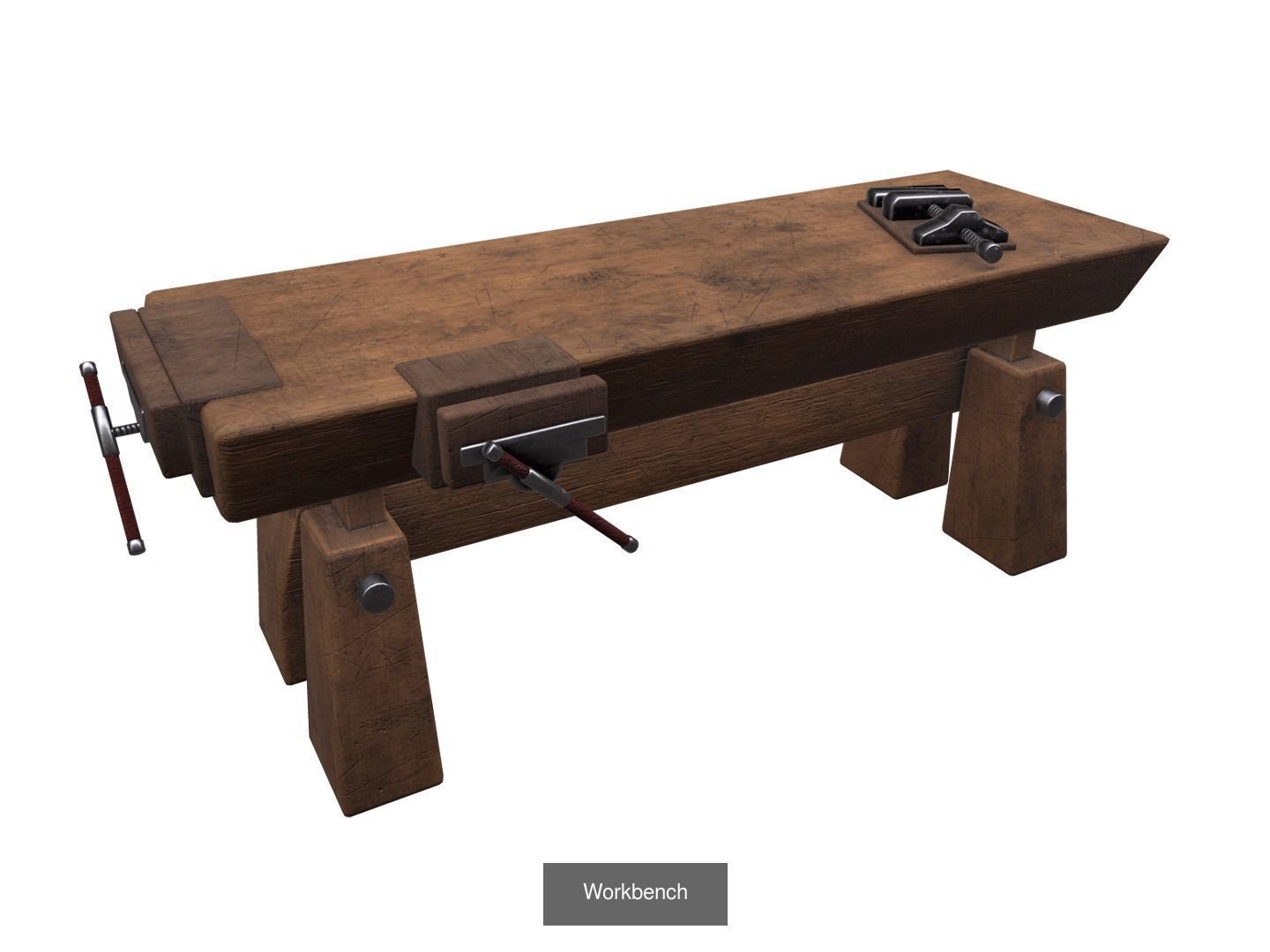 14 Medieval props pack 3D Model Collection_6