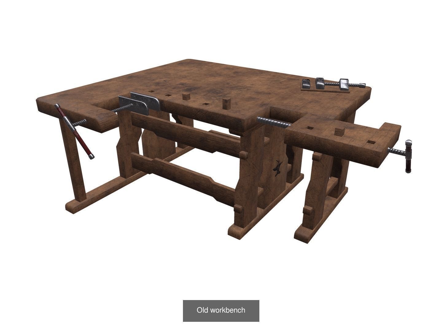 14 Medieval props pack 3D Model Collection_7