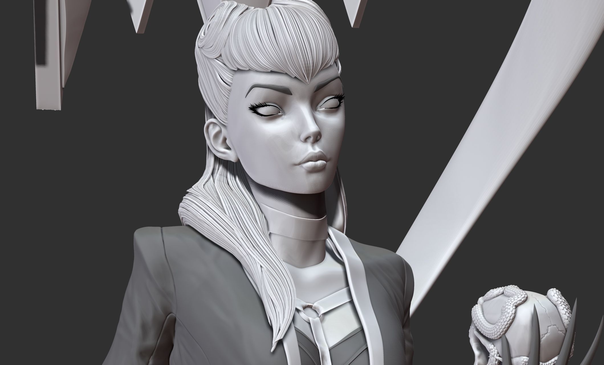 Evelynn from League of legends 3DPrint 3D print model_5