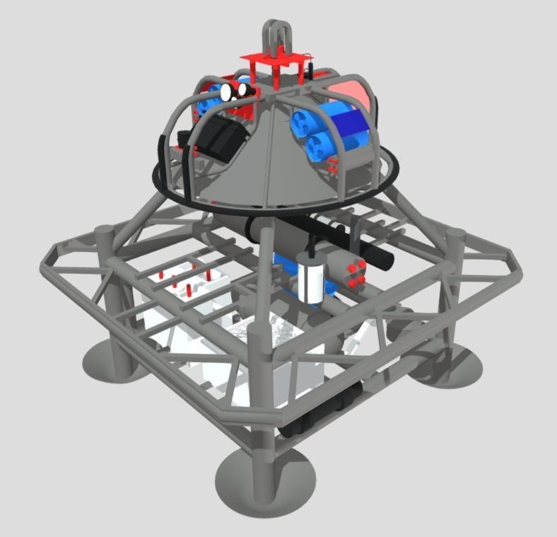 Submarine station 3D model_1