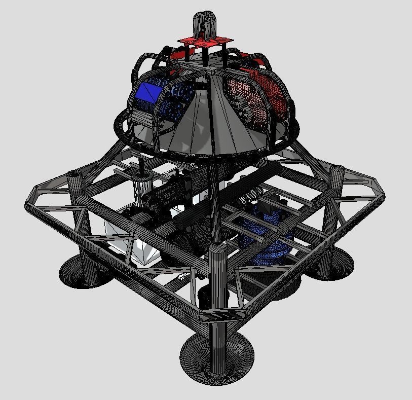 Submarine station 3D model_4