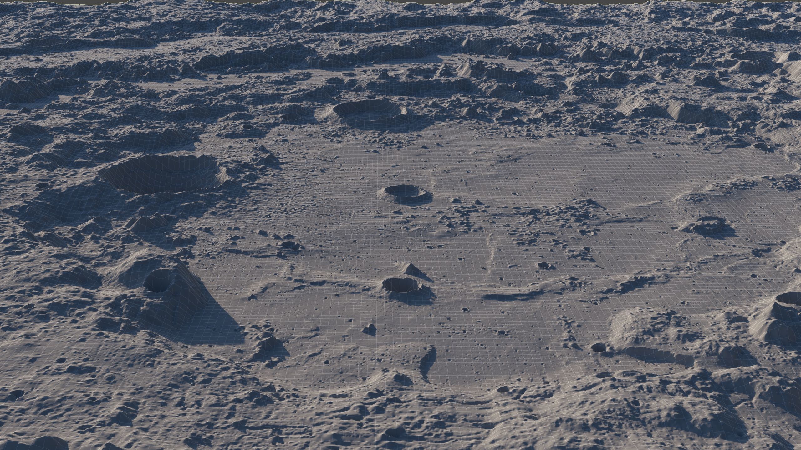 Moon crater PBR 3D model_21