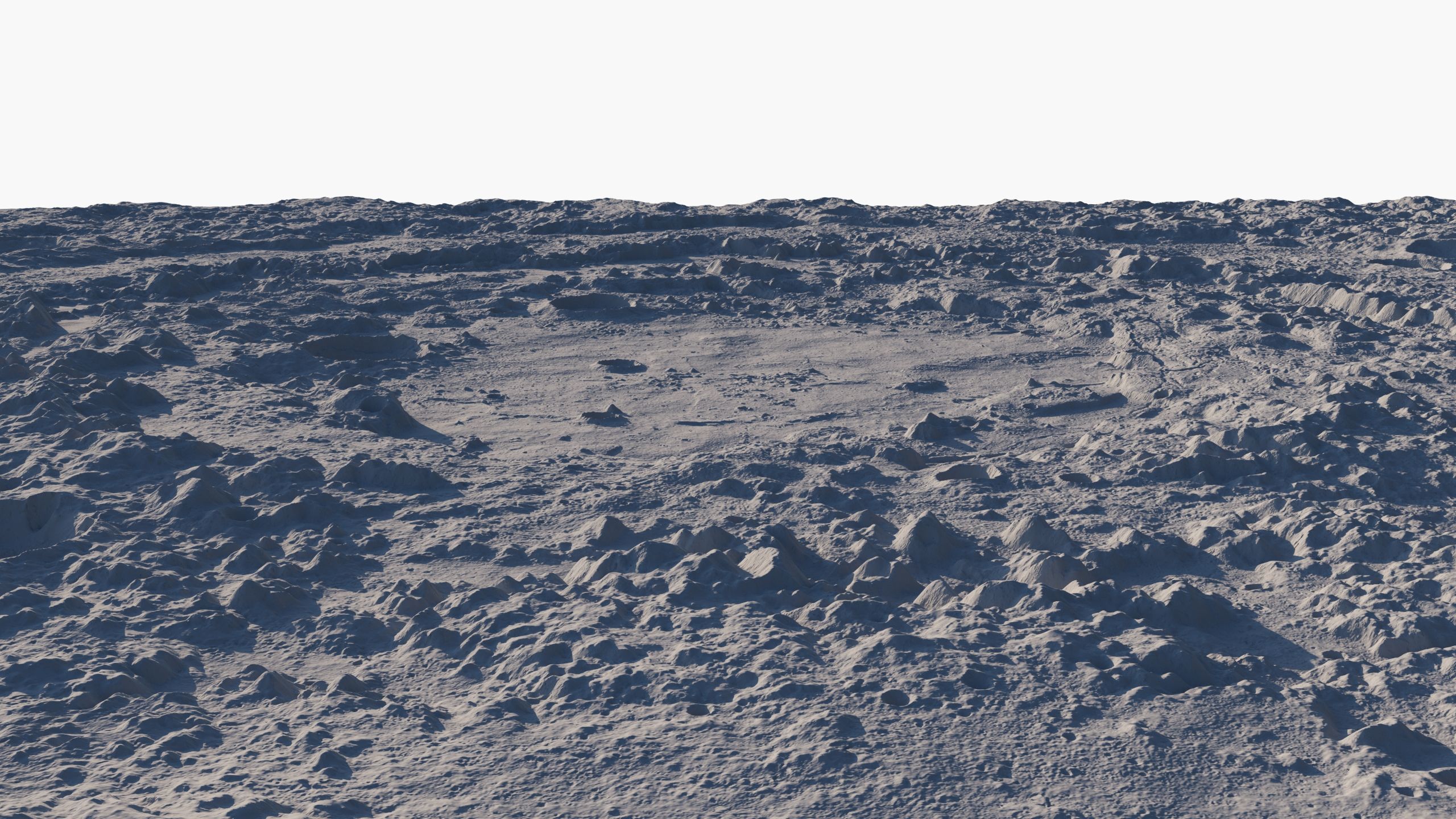 Moon crater PBR 3D model_12