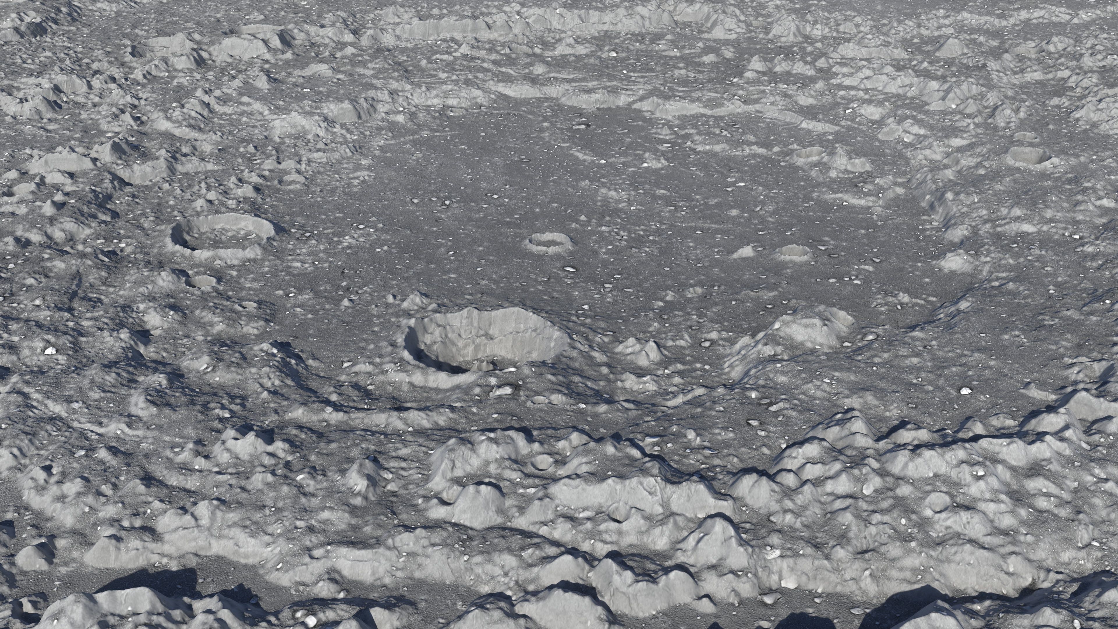 Moon crater PBR 3D model_17