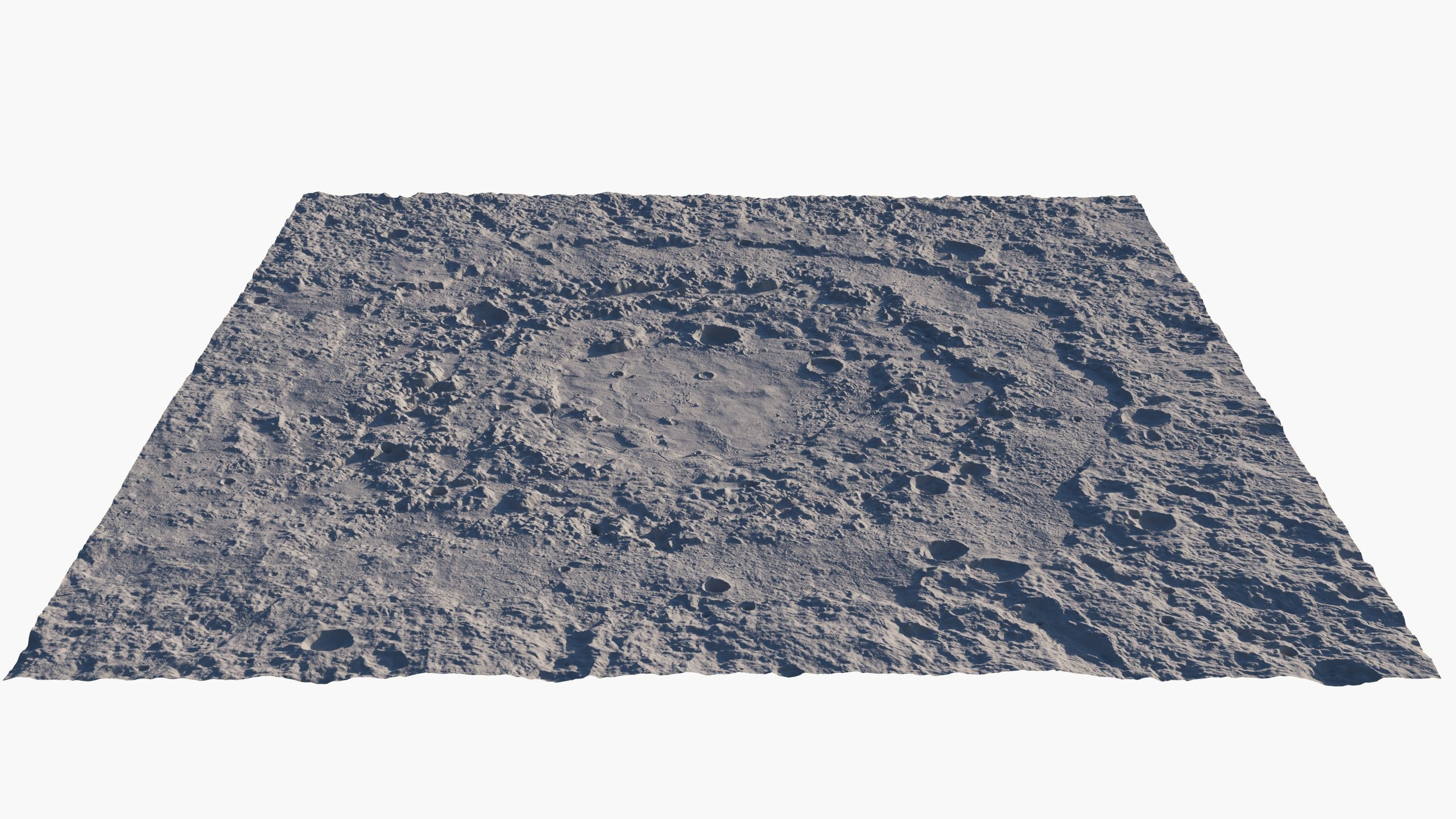 Moon crater PBR 3D model_20