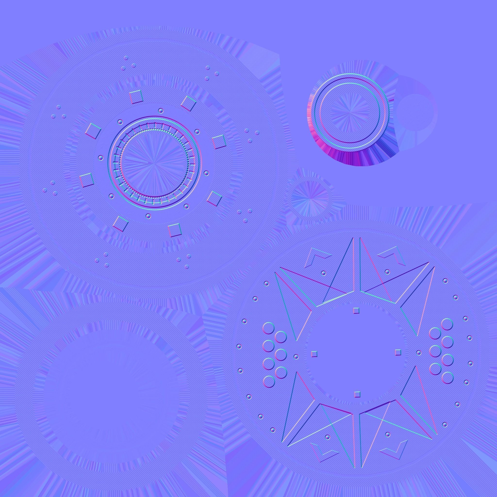 Spaceship UFO A2 - Silver - Alien SciFi Vehicle Low-poly 3D model_19