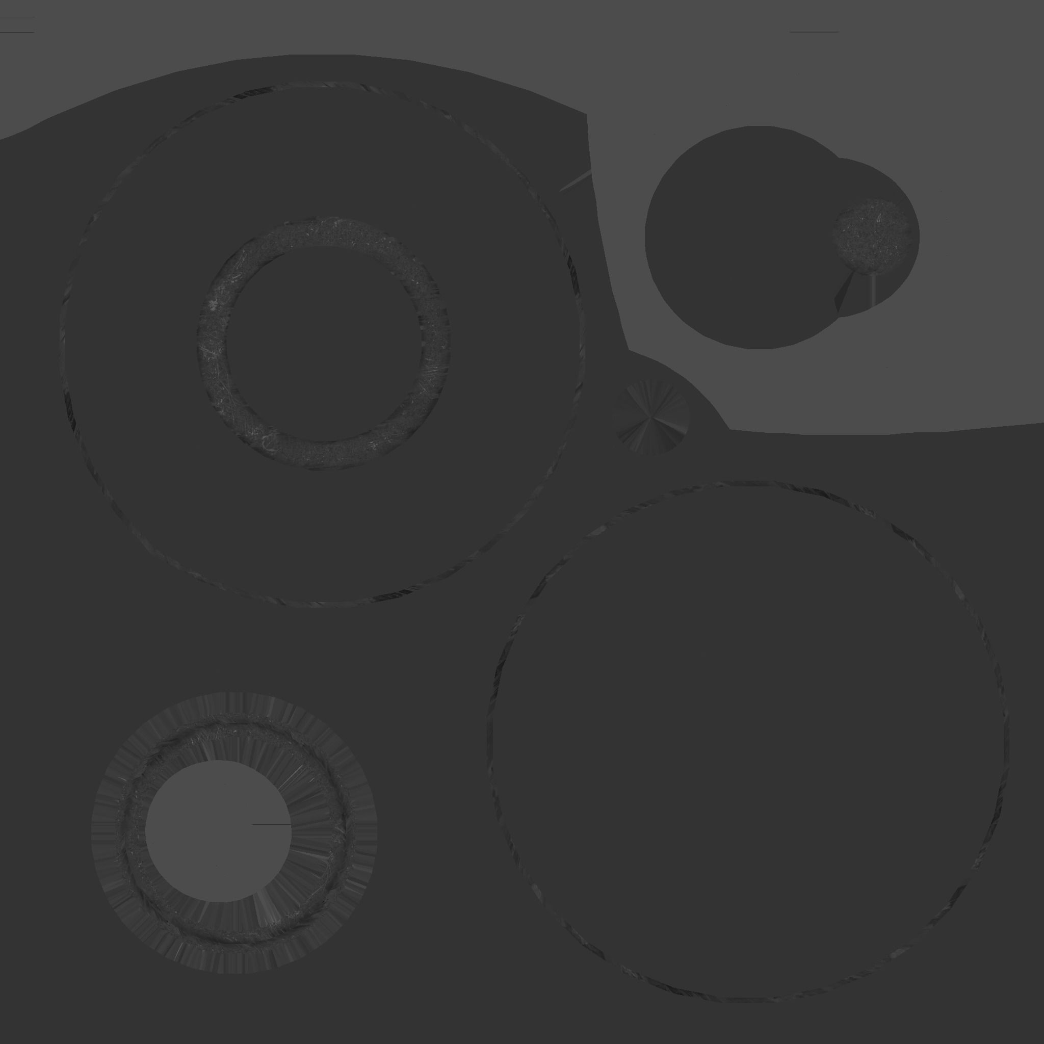 Spaceship UFO A2 - Silver - Alien SciFi Vehicle Low-poly 3D model_13