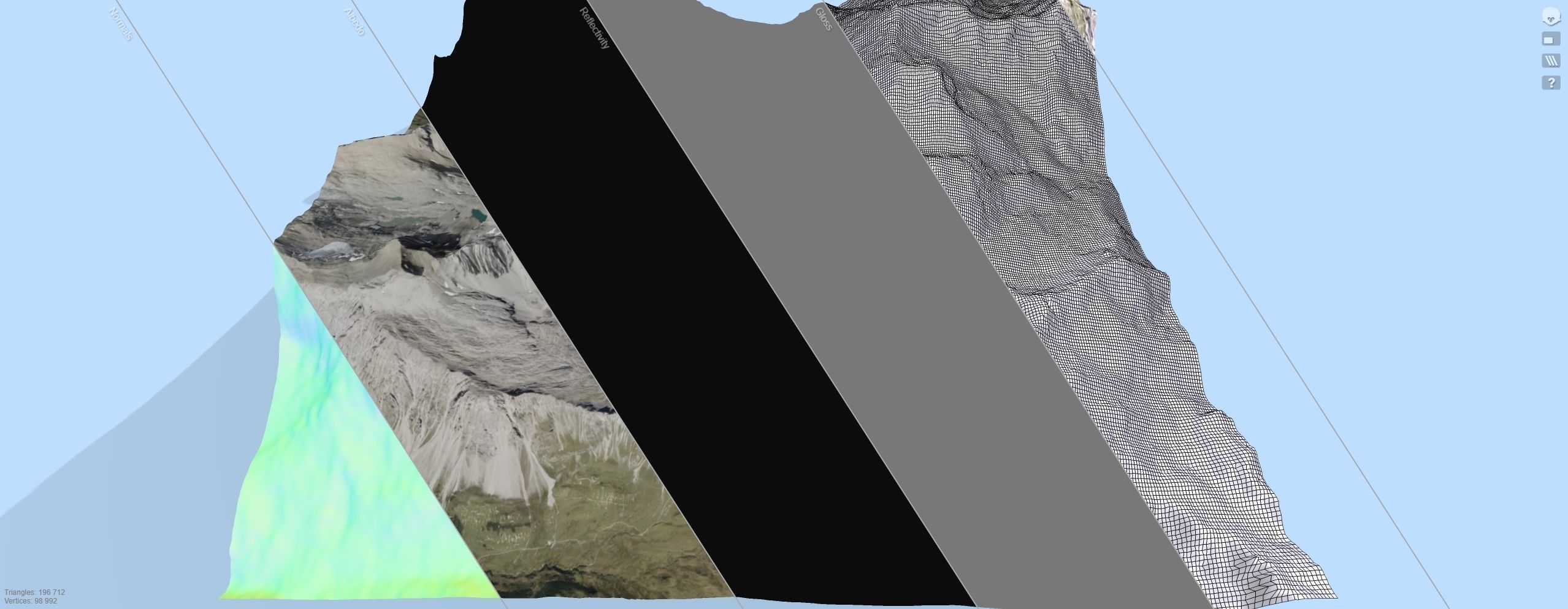 Mountain landscape Alps Switzerland 3D model_16