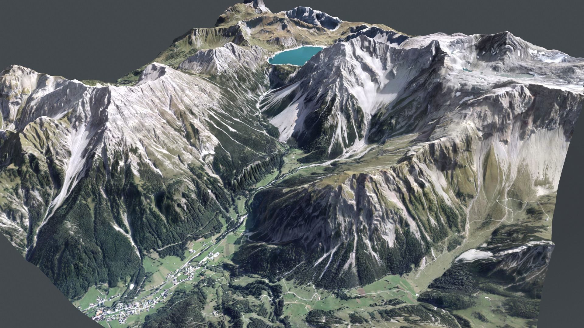 Mountain landscape Alps Switzerland 3D model CGTrader