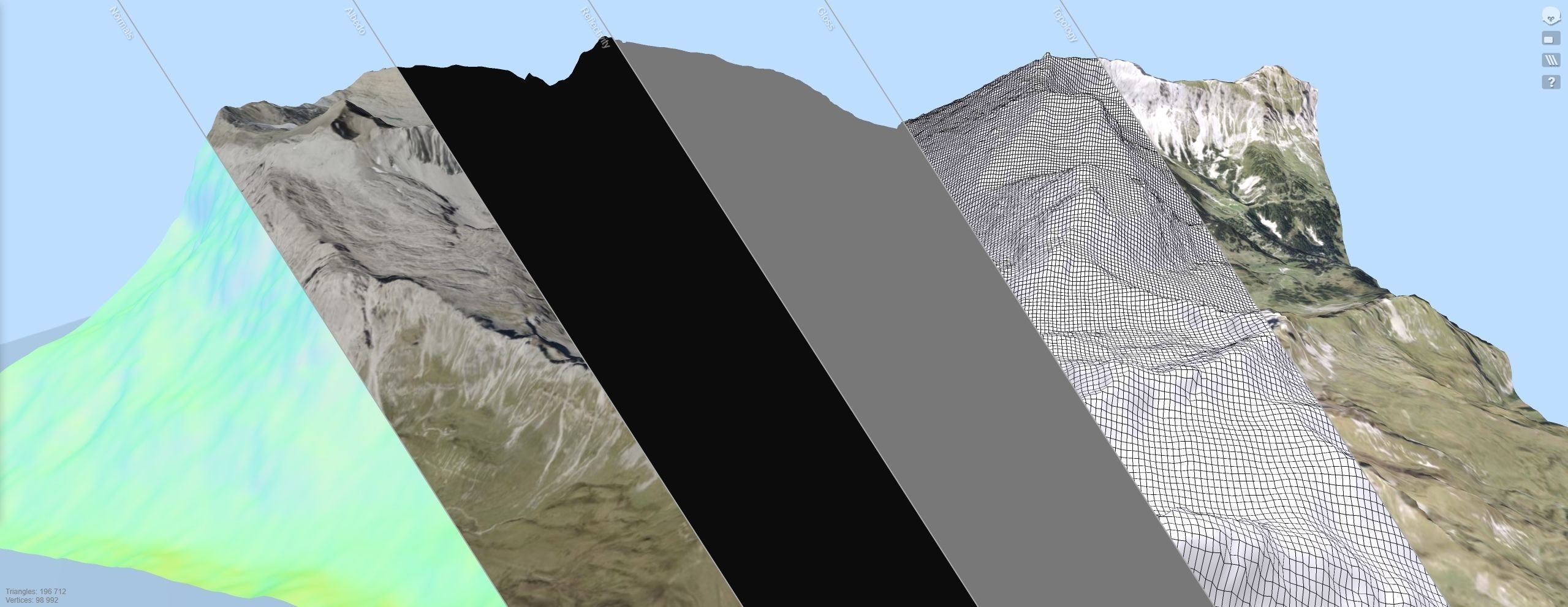 Mountain landscape Alps Switzerland 3D model_17