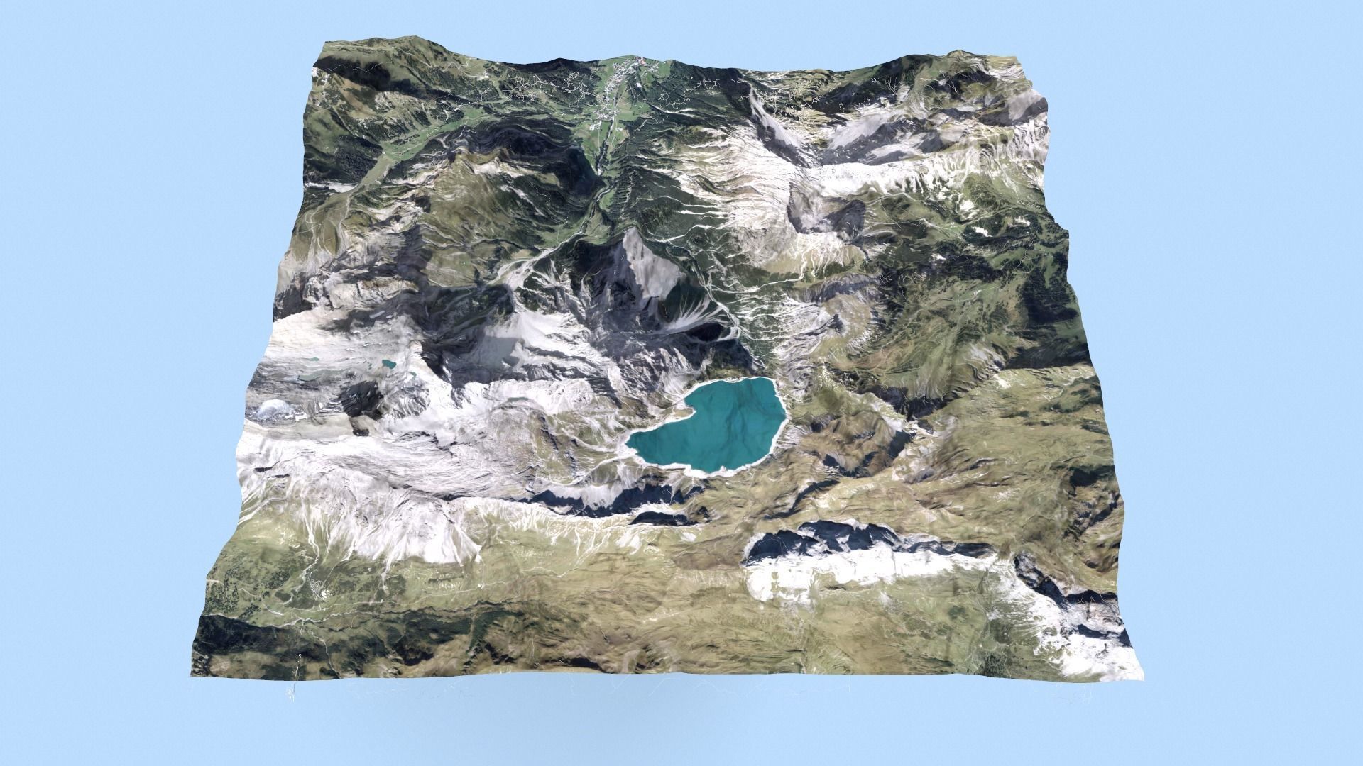 Mountain landscape Alps Switzerland 3D model_13