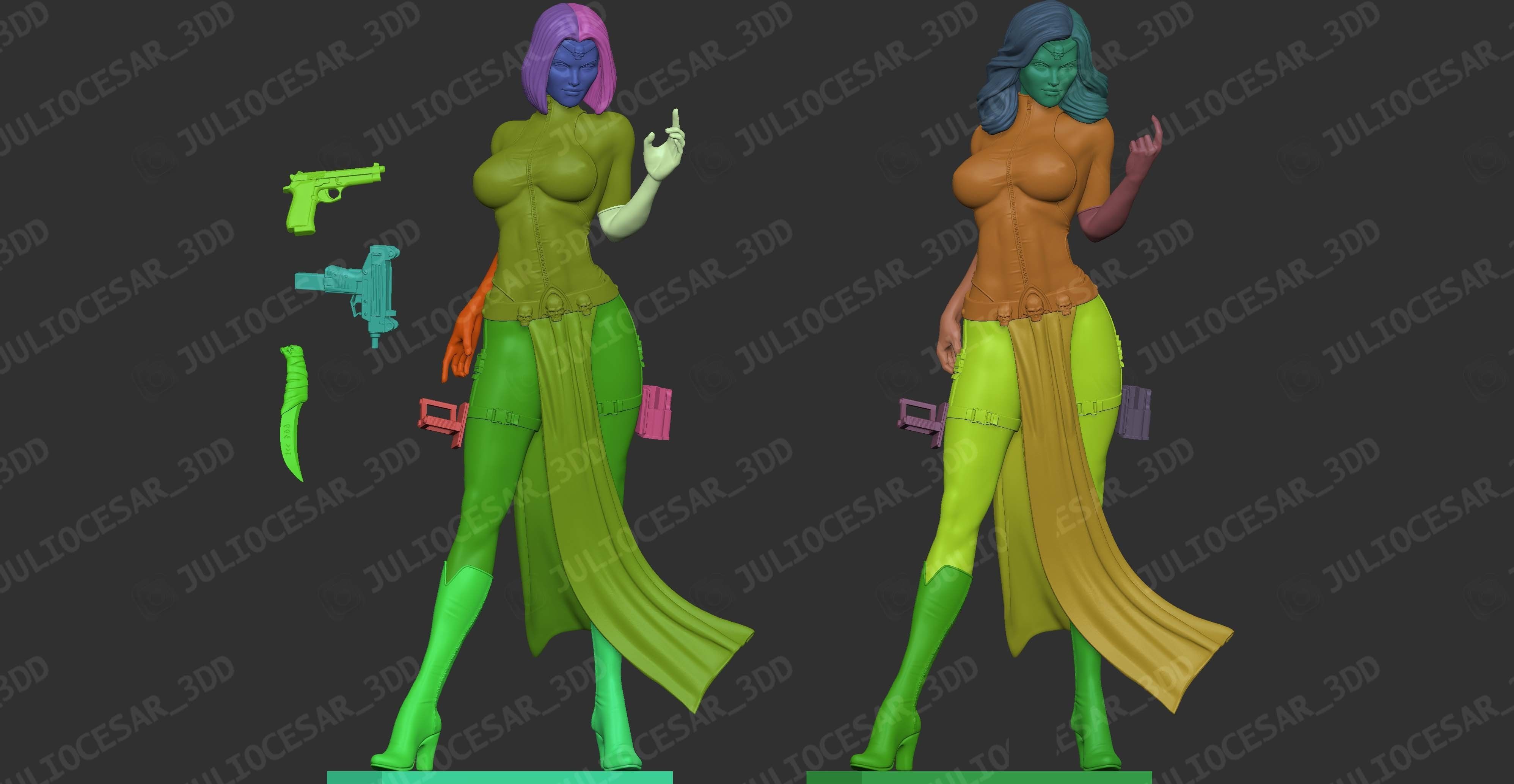 X-men Mystique 3D print model_13