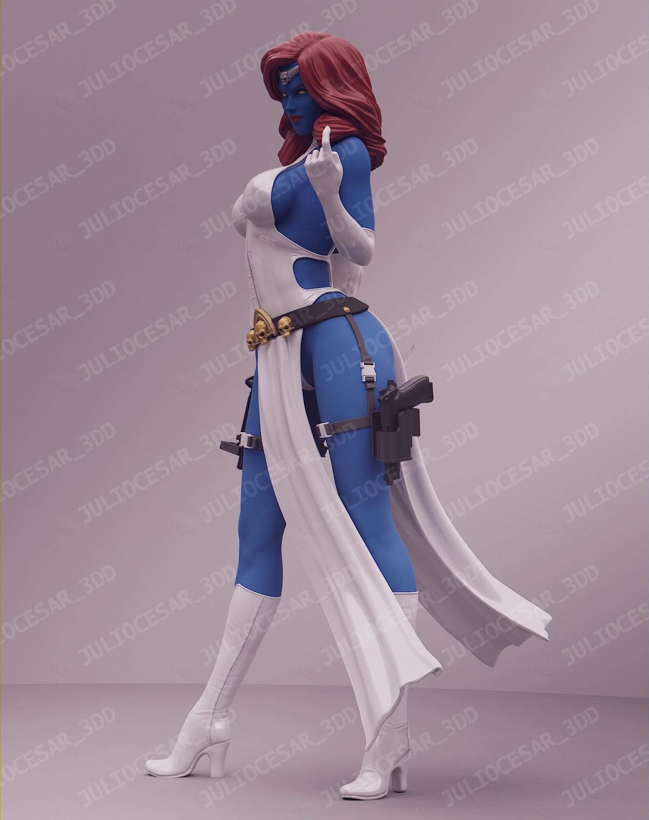 X-men Mystique 3D print model_3
