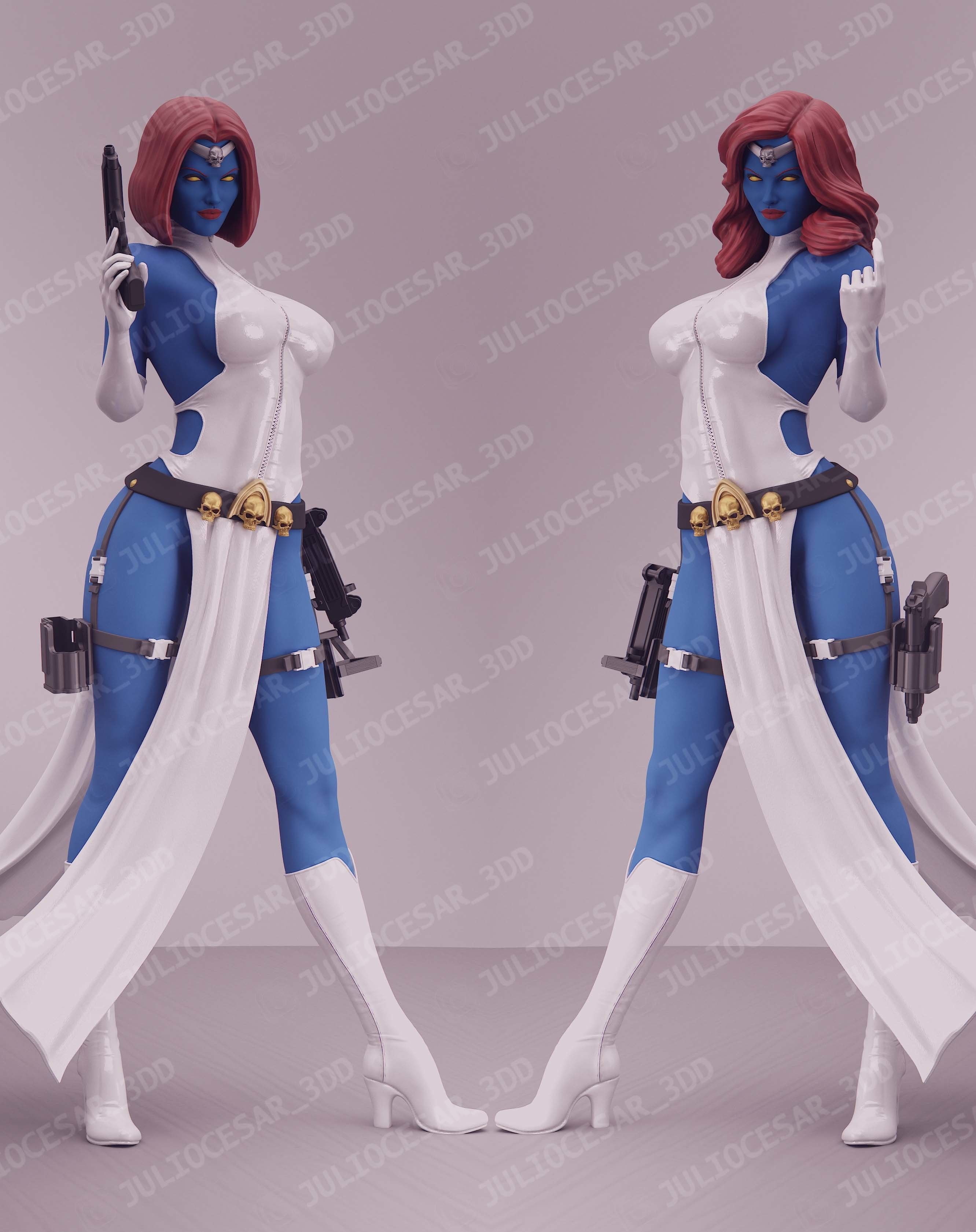 X-men Mystique 3D print model_2
