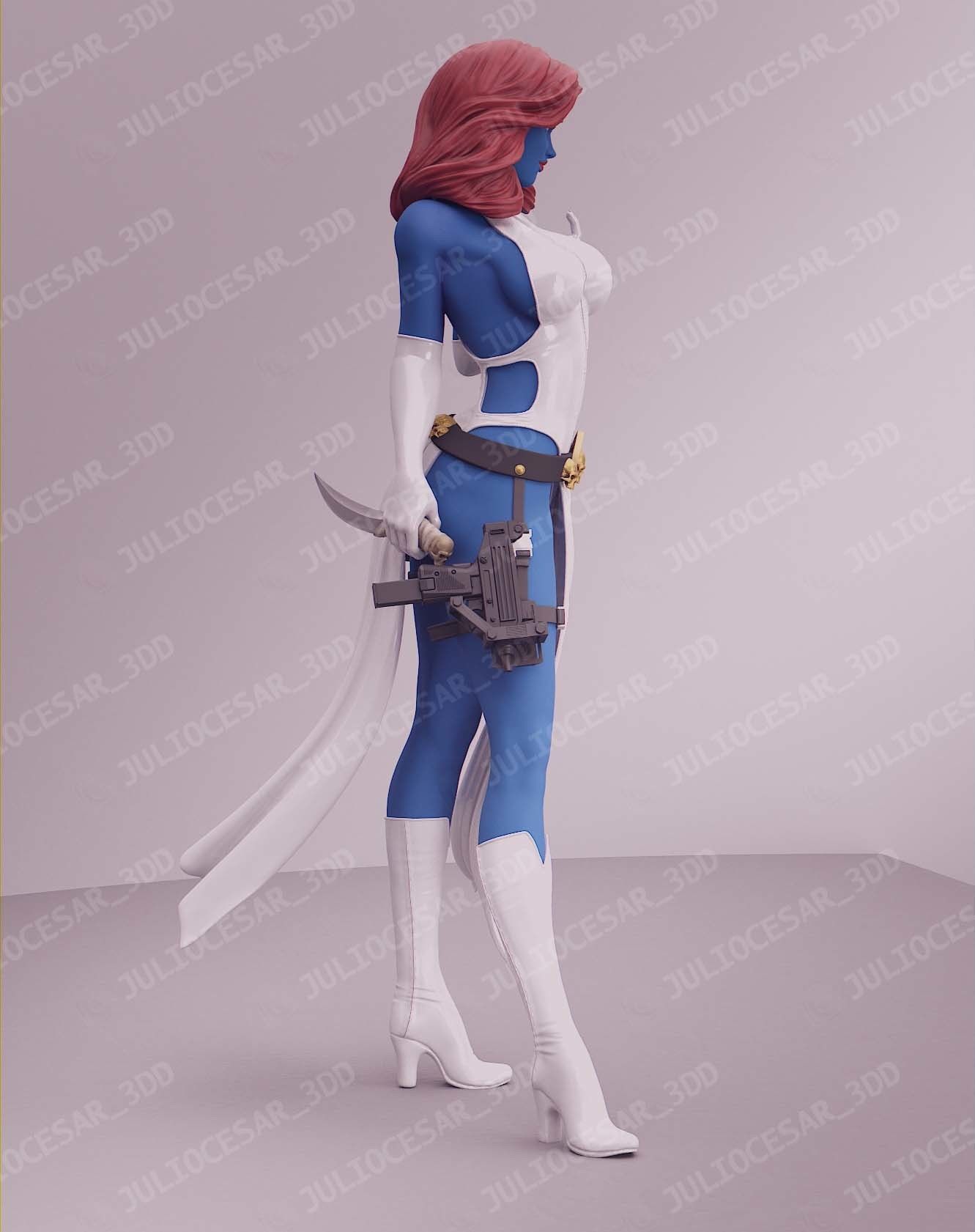 X-men Mystique 3D print model_9