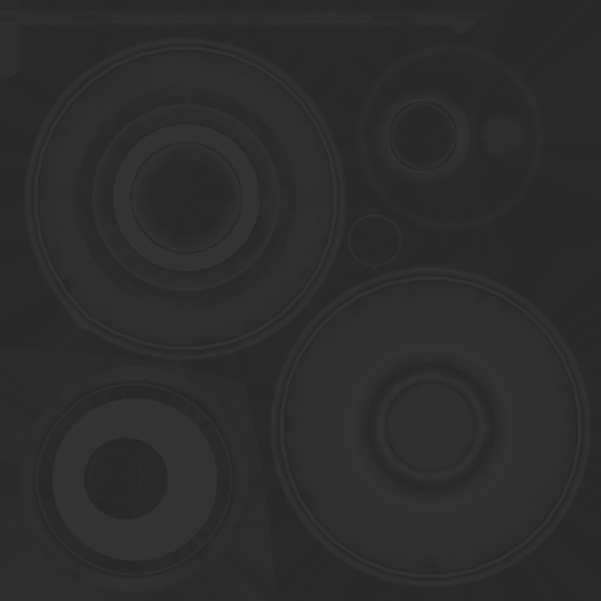 Spaceship UFO A3 - Chrome - Alien SciFi Vehicle Low-poly 3D model_13