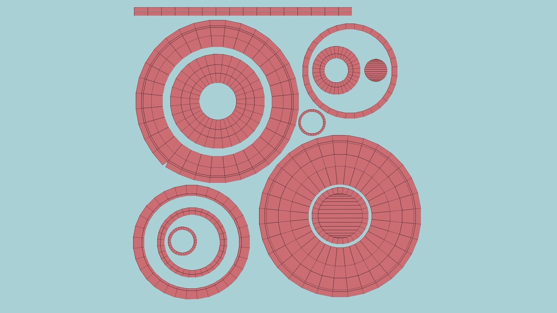 Spaceship UFO A3 - Chrome - Alien SciFi Vehicle Low-poly 3D model_11