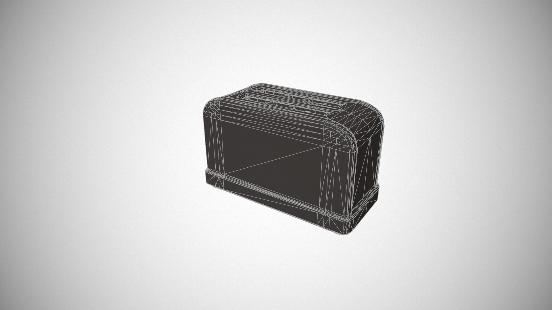 Pink Toaster - 2 Slots Low-poly 3D model_21