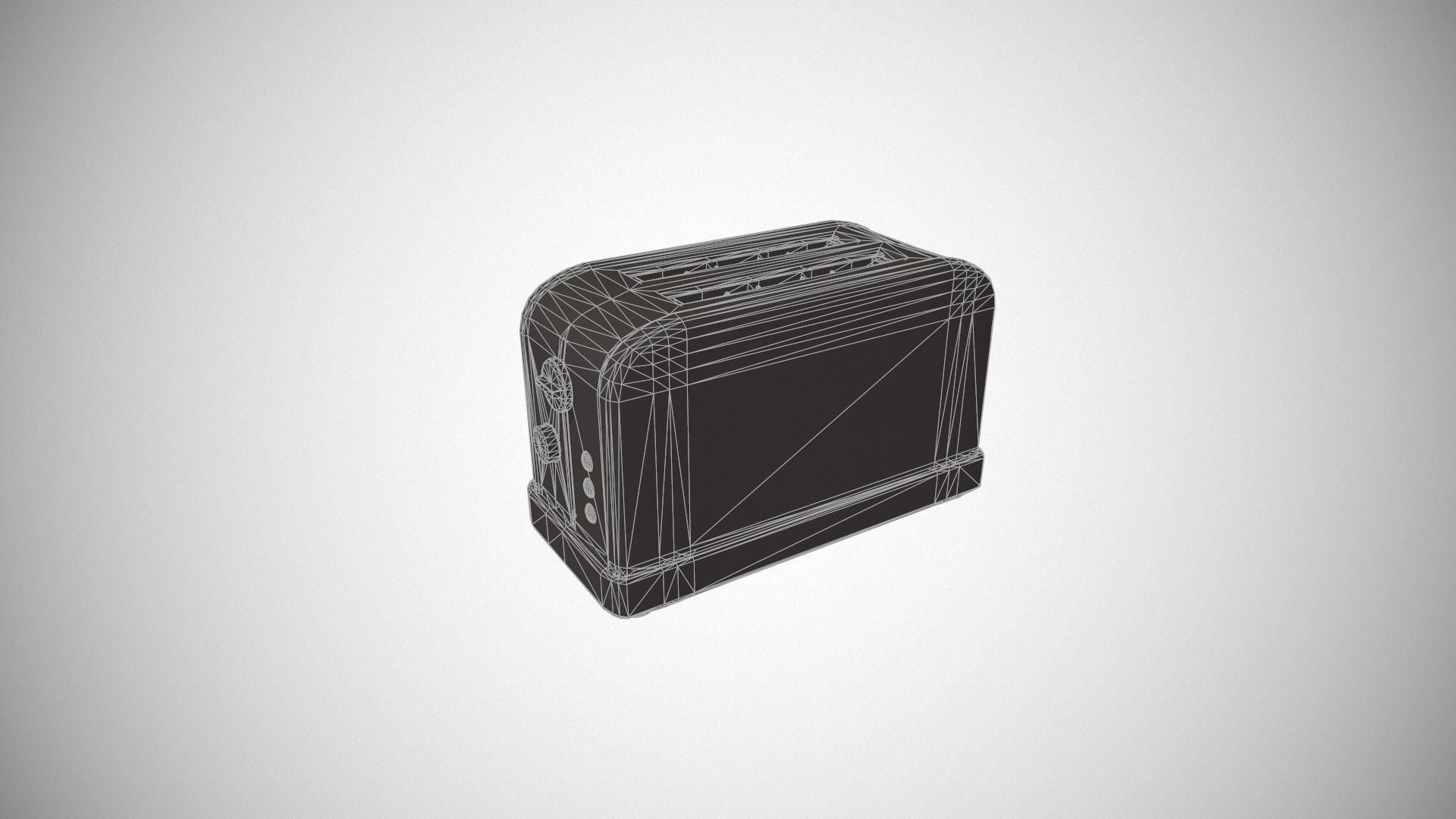 Purple Toaster - 2 Slots Low-poly 3D model_23