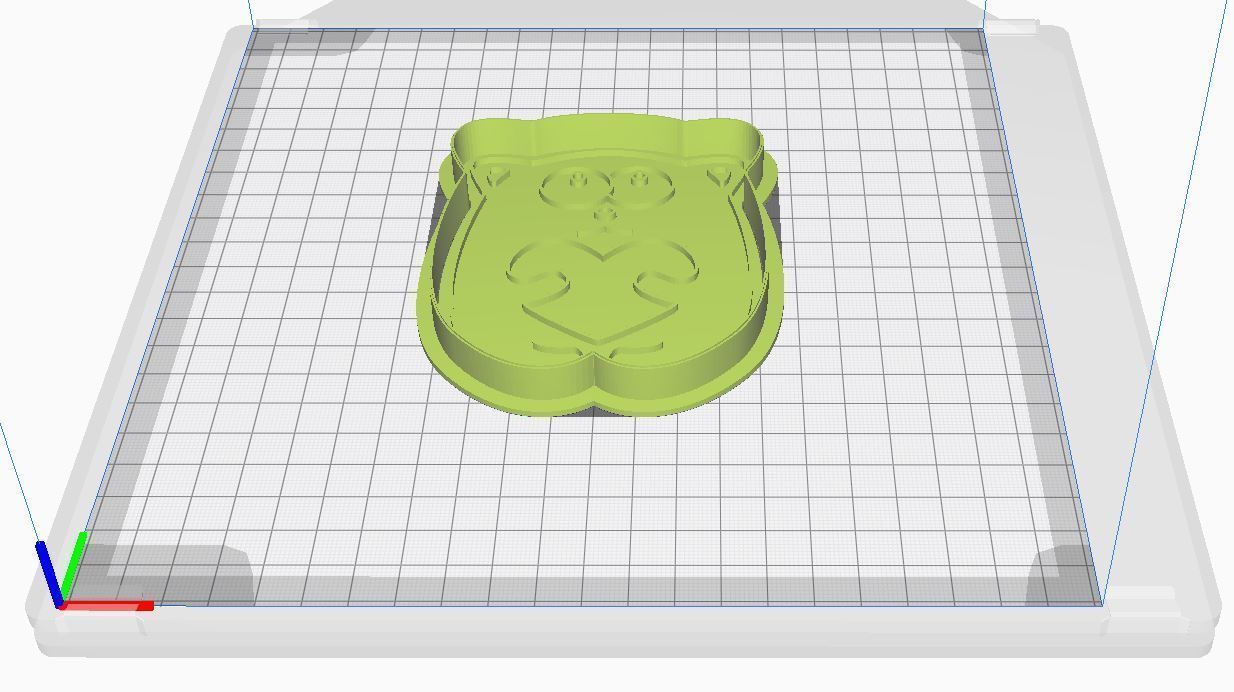 Cookie cutter and stamp - Cat 3D print model_6