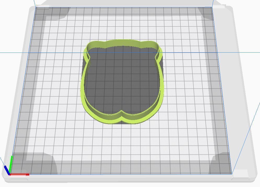 Cookie cutter and stamp - Cat 3D print model_7