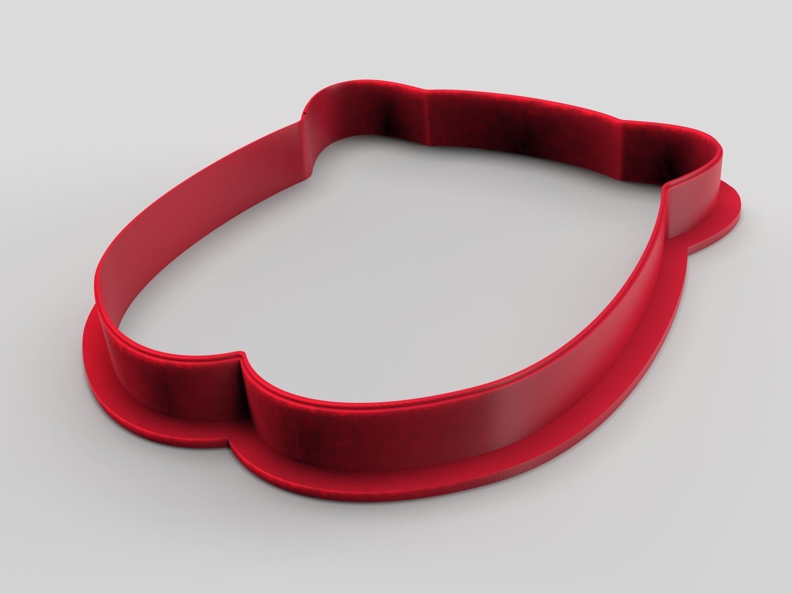Cookie cutter and stamp - Cat 3D print model_1