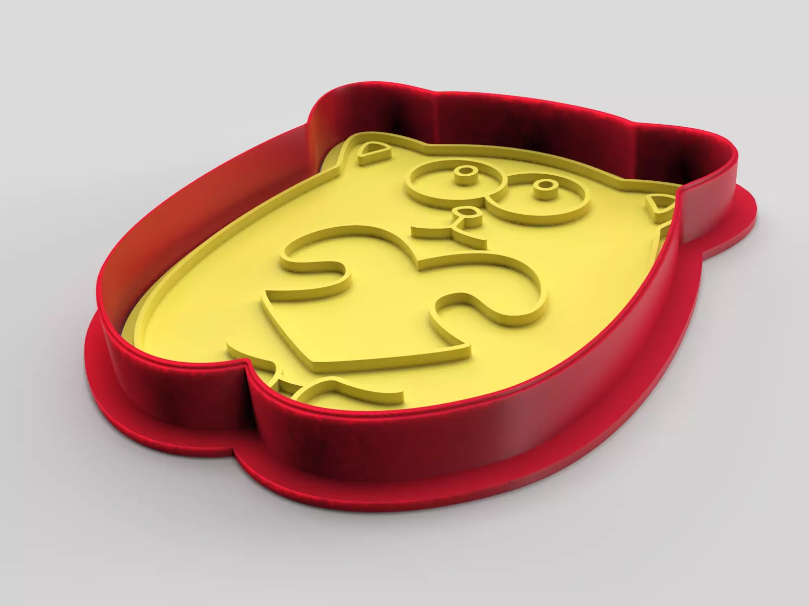 Cookie cutter and stamp - Cat 3D print model_0