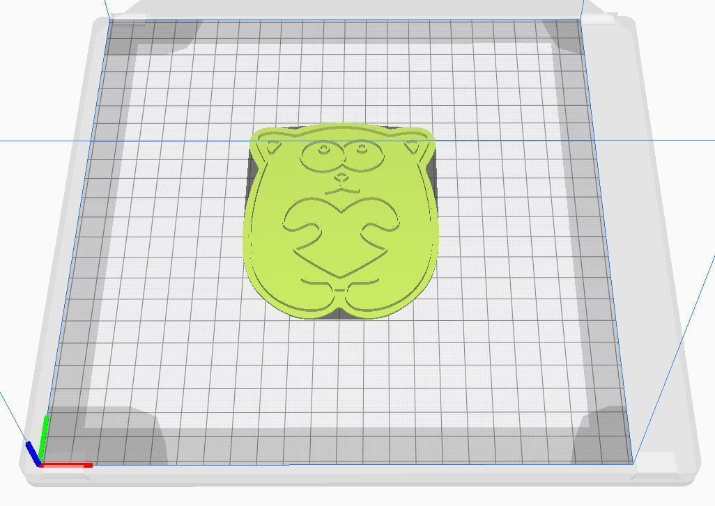 Cookie cutter and stamp - Cat 3D print model_8