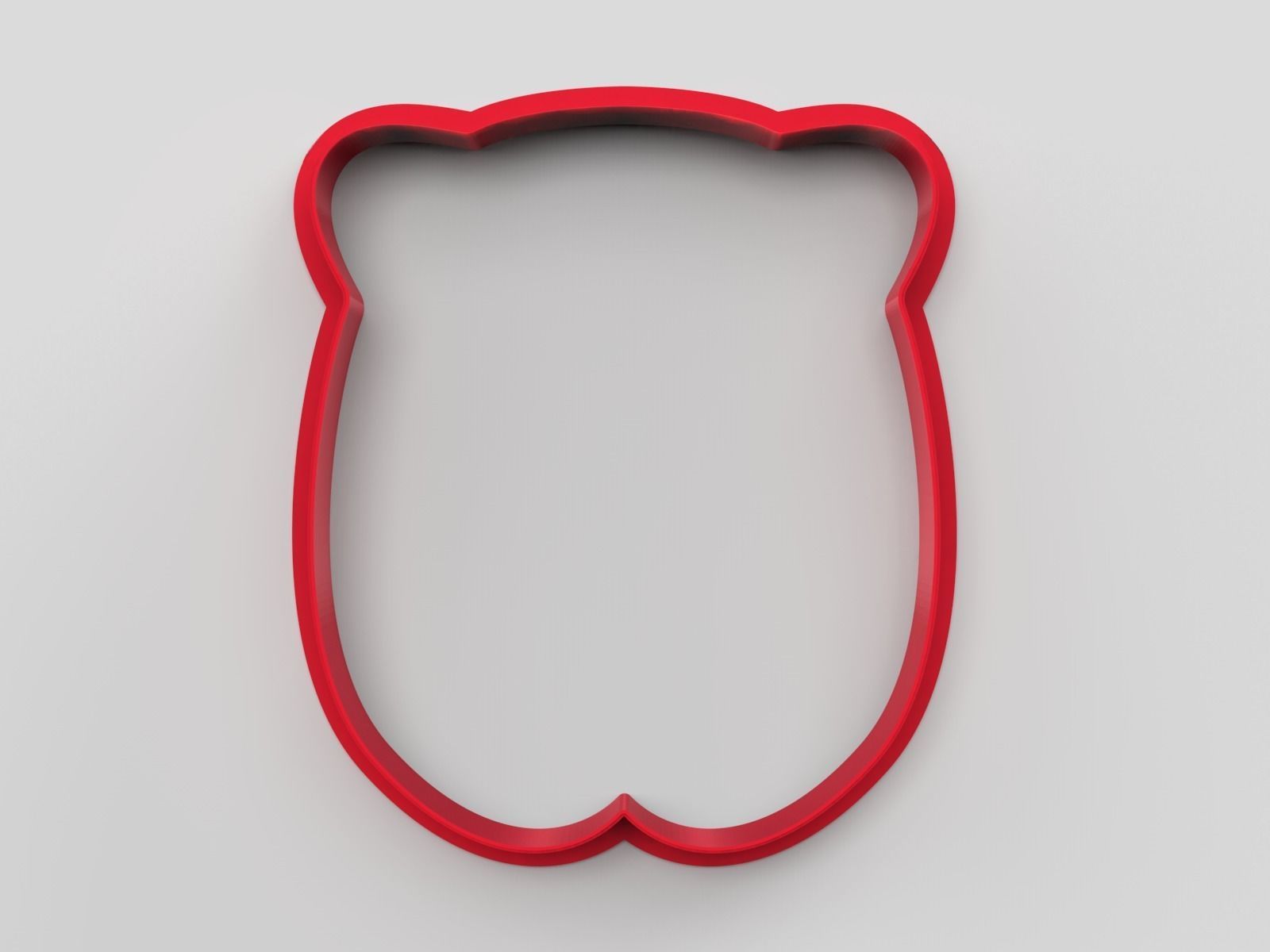 Cookie cutter and stamp - Cat 3D print model_3