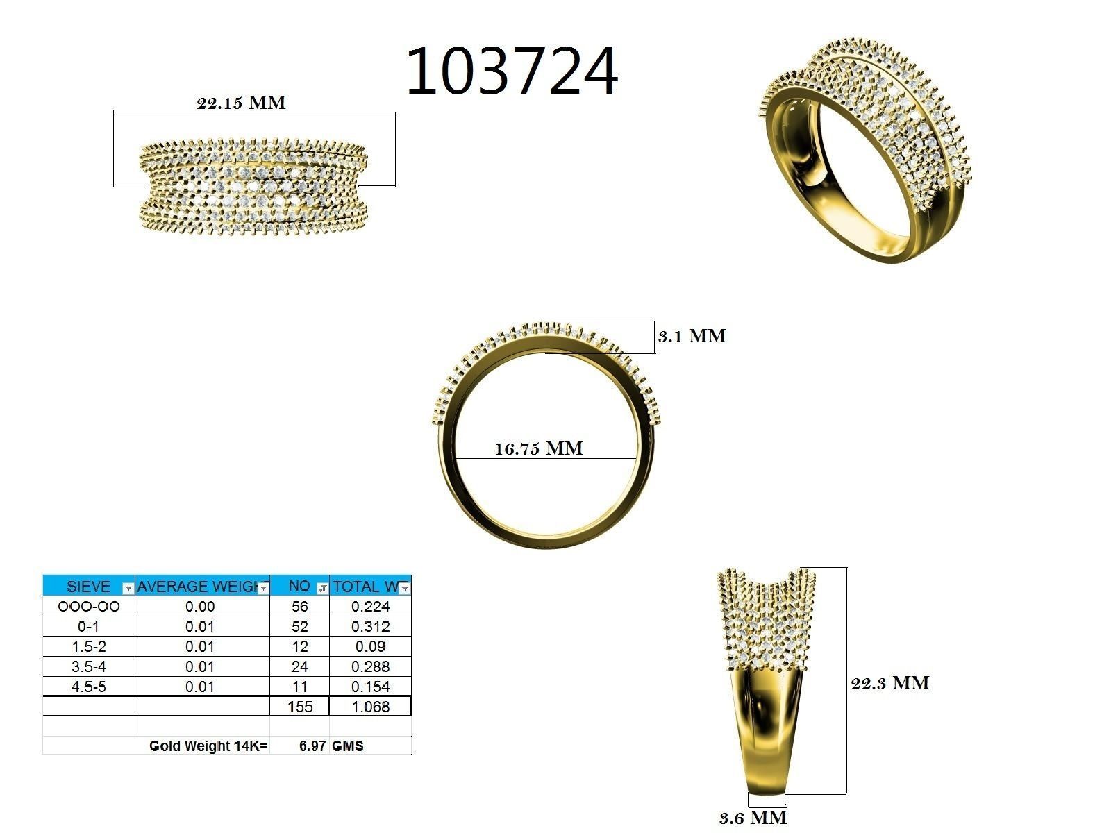Ring - 103724 3D print model_12