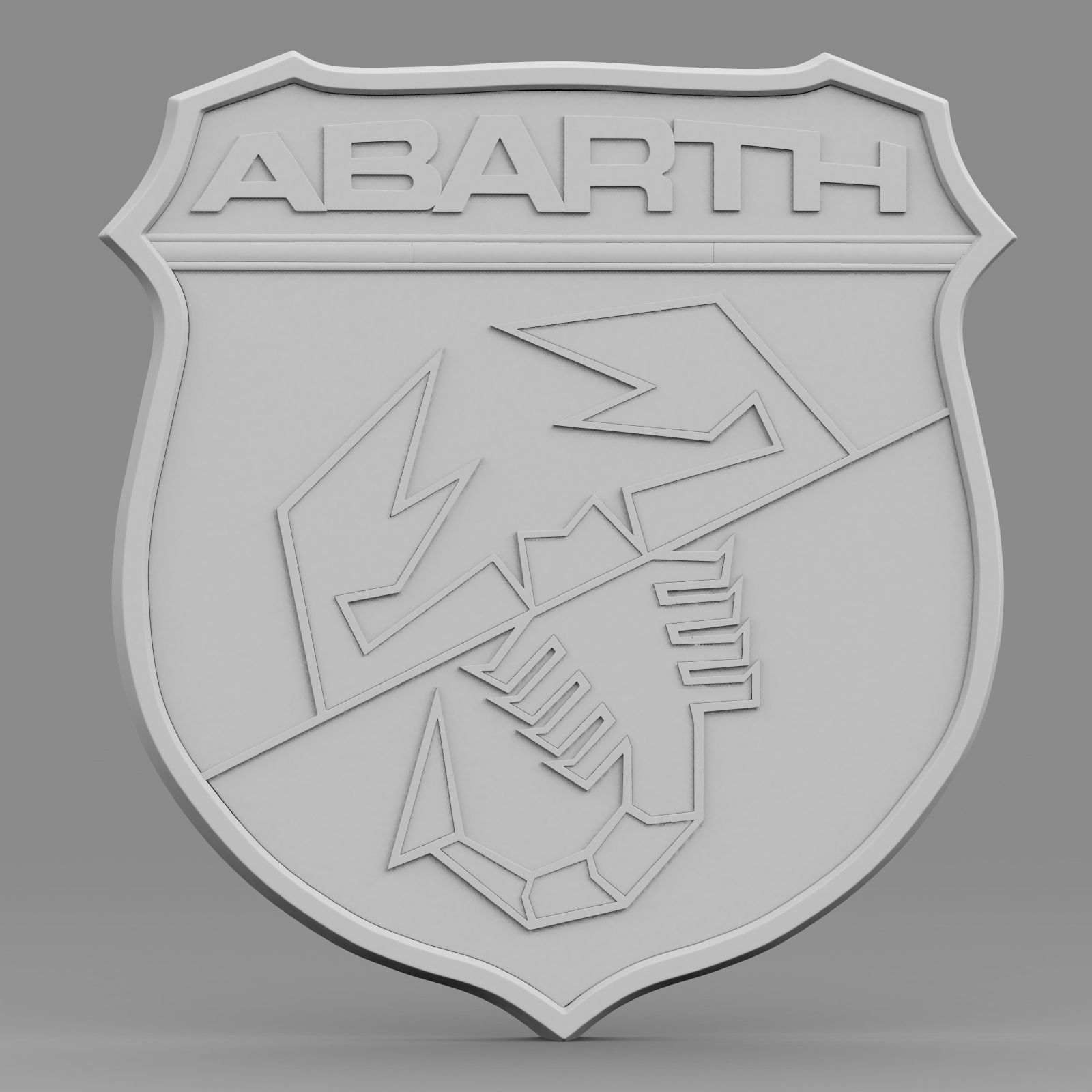abarth logo 3D model_5