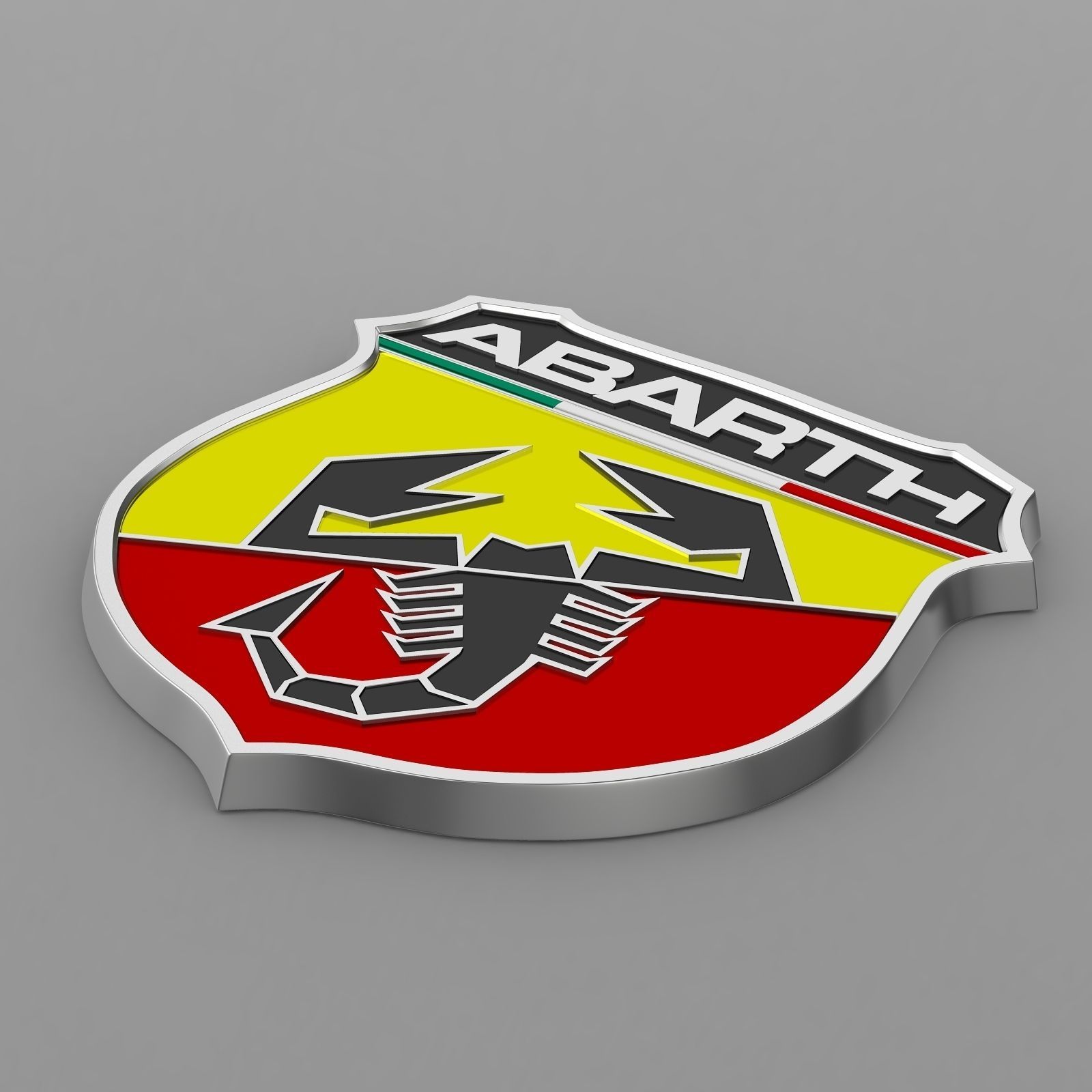 abarth logo 3D model_4
