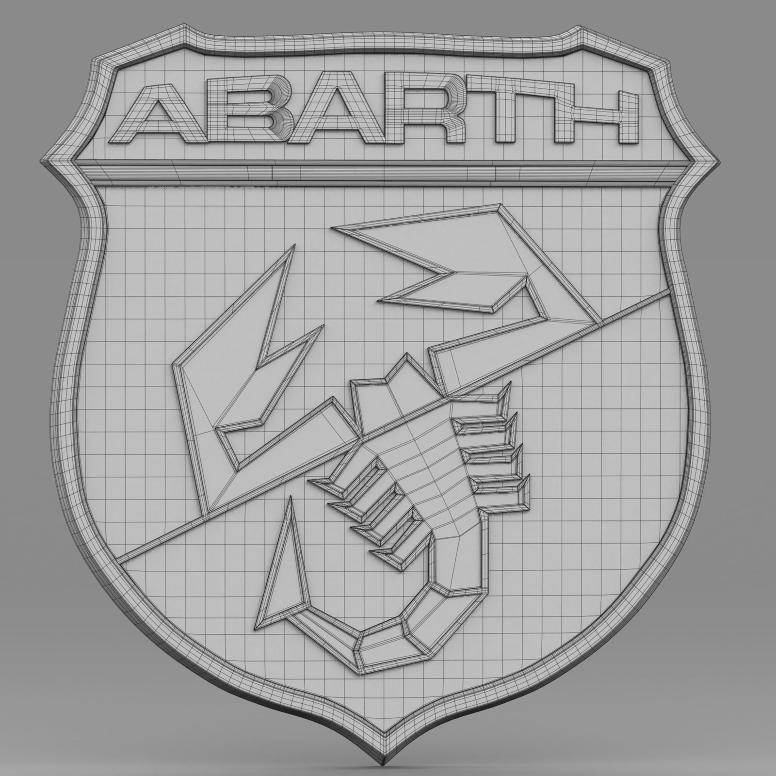 abarth logo 3D model_6