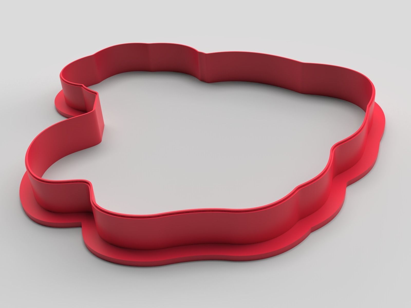 Cookie cutter and stamp - Elephant 3D print model_1