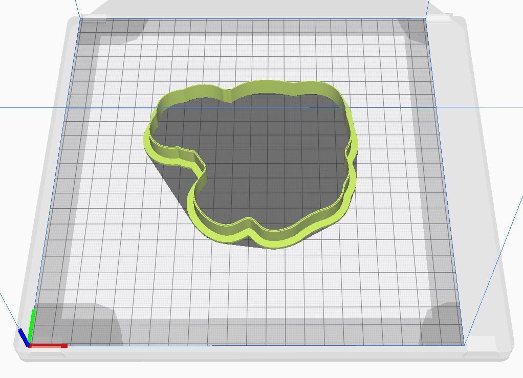 Cookie cutter and stamp - Elephant 3D print model_7