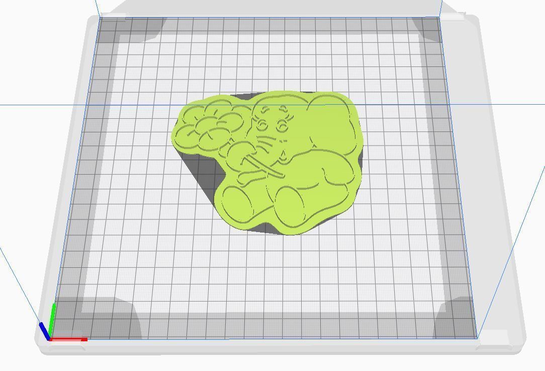 Cookie cutter and stamp - Elephant 3D print model_8