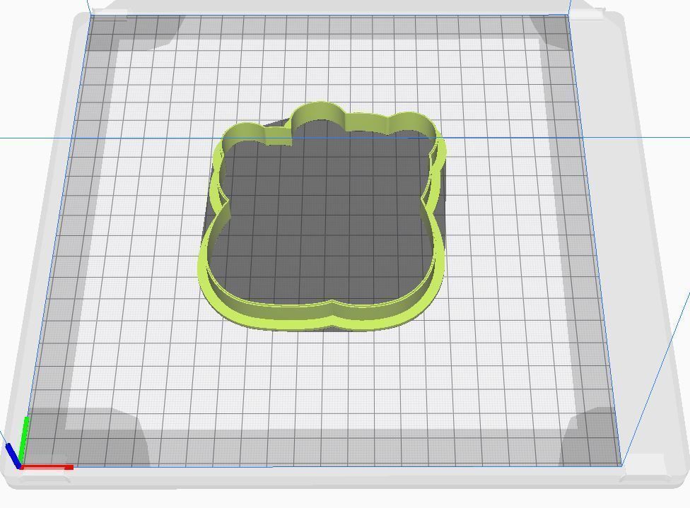 Cookie cutter and stamp - Bears and romantica 3D print model_7