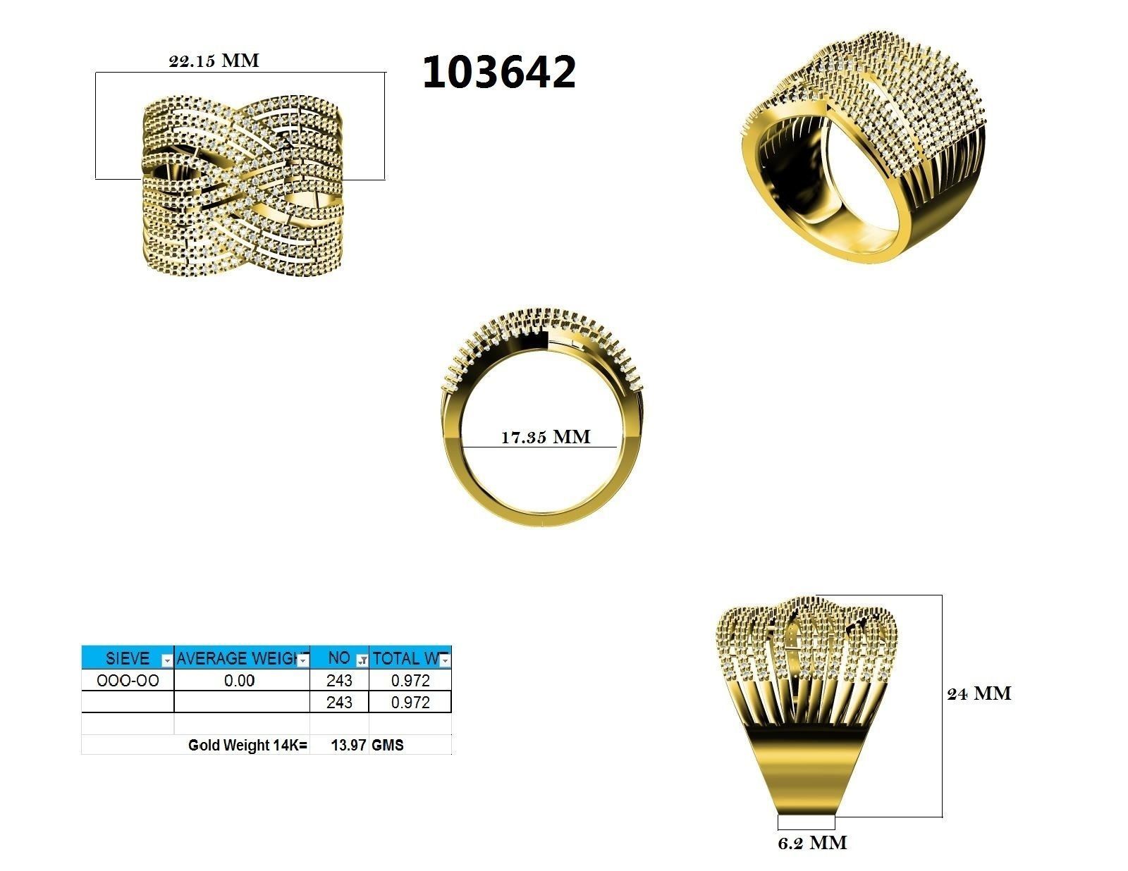 Ring - 103642 3D print model_12